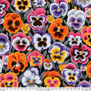 Big Pansies PWPJ143.CONTRAST by Philip Jacobs for FreeSpirit
