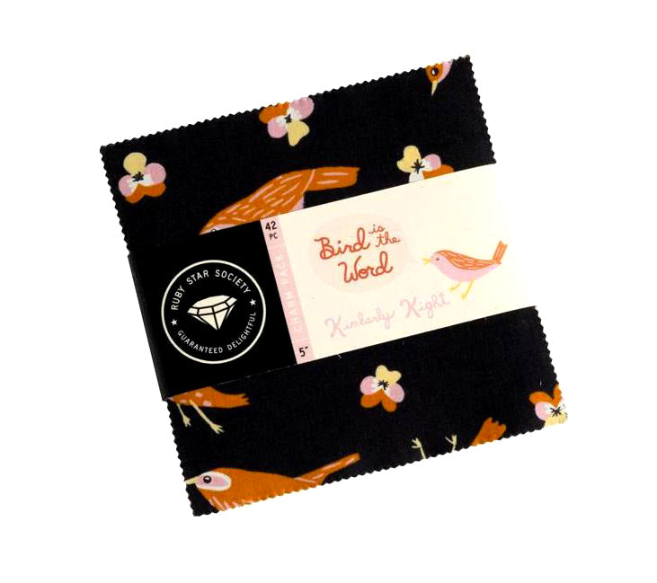 Bird is the Word Charm Pack RS3076PP by Kimberly Kight of Ruby Star Society for Moda