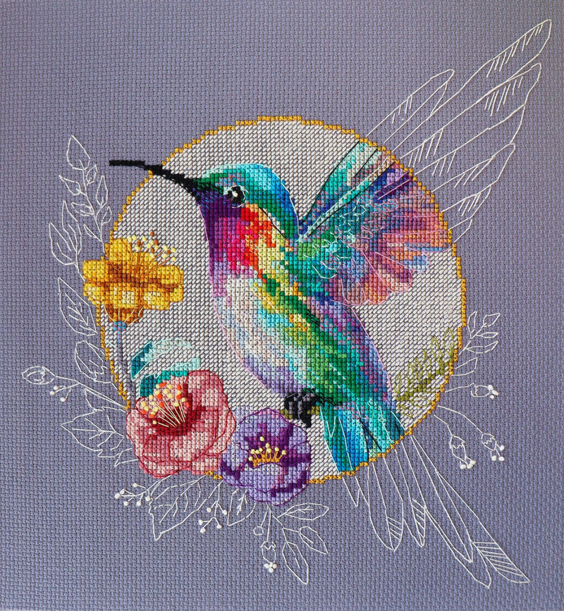 bird of paradise cross stitch kit abris art AH203