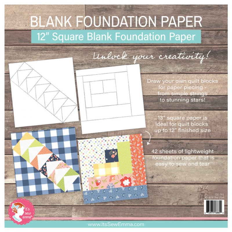 Blank Foundation Paper Pad - 12 Inch Blocks