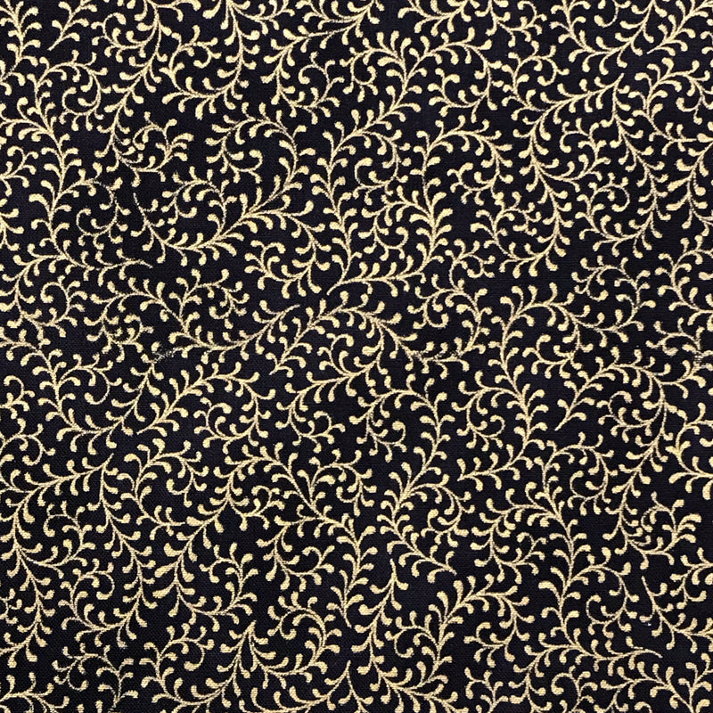 Blenders J9216-4G Black/Gold by Hoffman Fabrics