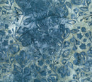Blossom Batik 83490-44 Denim Main Flower by Banyan Batiks Studio for Banyan Batiks by Northcott
