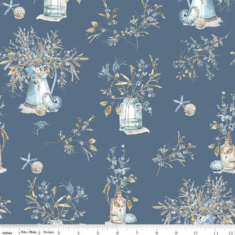 Blue Escape Coastal C14510-COLONIAL Main by Lisa Audit for Riley Blake Designs