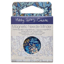 Blue Floral Magnetic Needle Minder Packaging of a magnetic needle minder with floral design and 'Hobby Gift Create' branding.