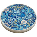 Round Blue Floral Pattern Weight on a  white background
