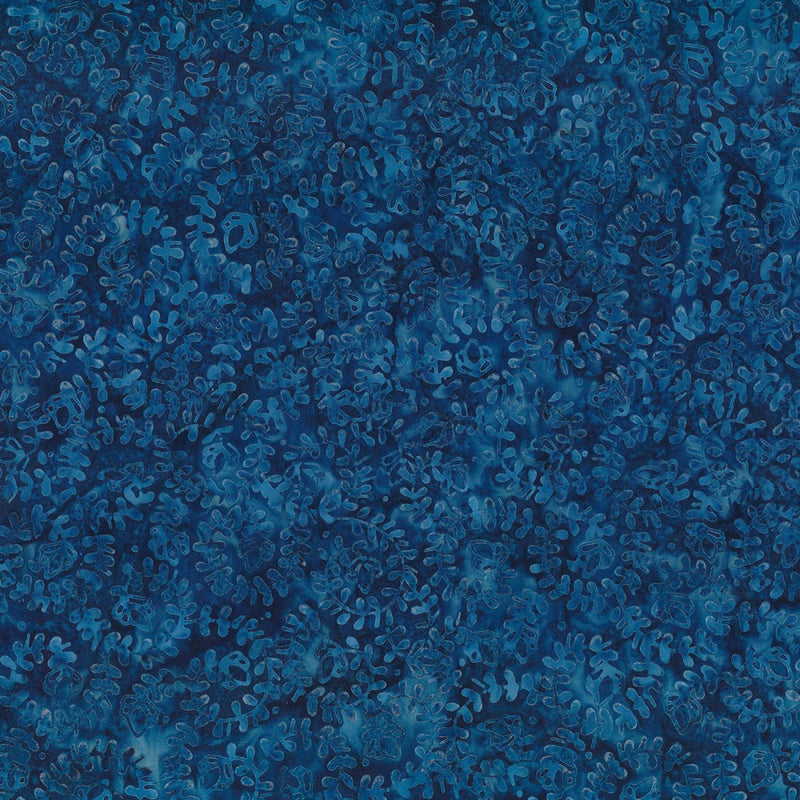 Blue Smoke Batik 1400 22280 449 Navy Spiral Vines by Wilmington Prints