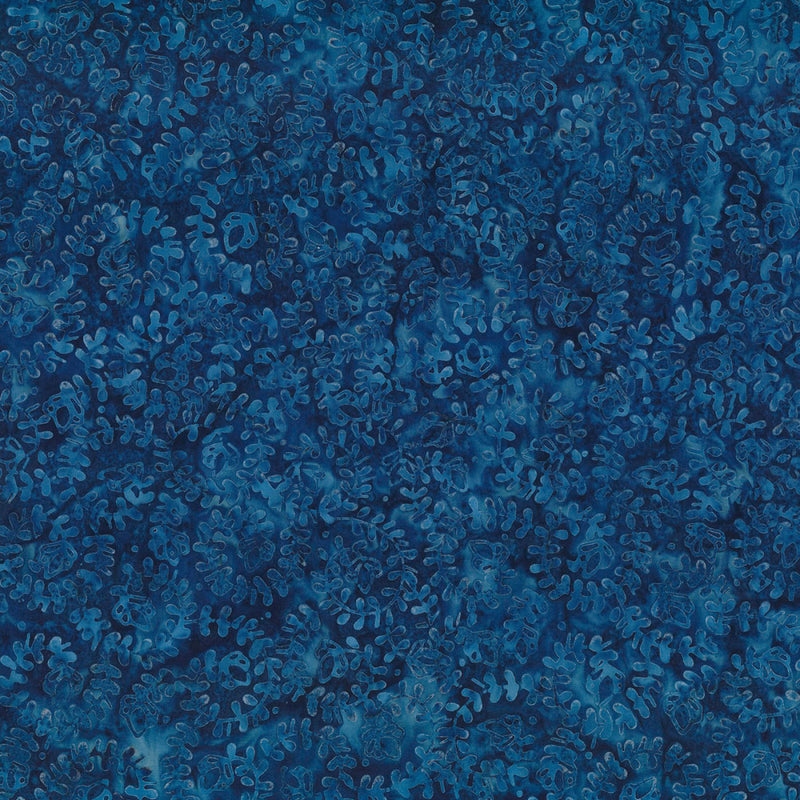 Blue Smoke Batik 1400 22280 449 Navy Spiral Vines by Wilmington Prints