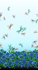 Blueberry CAJ-00015D BLUE Single Border by Carla Joseph for International Textiles