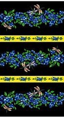 Blueberry CAJ-00016D BLACK Wide Stripe by Carla Joseph for International Textiles
