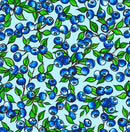 Blueberry CAJ-00017D POWDER BLUE Blueberry Allover by Carla Joseph for International Textiles