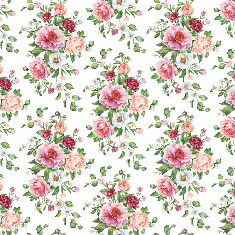 Blush SP25618-10 Floral Bouquet White Multi by Michel Design Works for Northcott