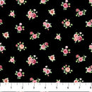 Blush SP25620-99 Mini Floral Spot Black by Michel Design Works for Northcott