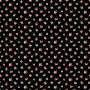 Blush SP25620-99 Mini Floral Spot Black by Michel Design Works for Northcott