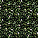 Blush SP25621-99 Leaf Toss Black Green by Michel Design Works for Northcott