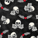 Born to Ride 52241-3 Black Tattoo by Rosemary Lavin Design for Windham Fabrics