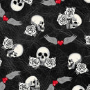 Born to Ride 52241-3 Black Tattoo by Rosemary Lavin Design for Windham Fabrics