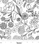 Botanica 13682-14 Feature Black/White by Amanda Murphy for Benartex/Contempo