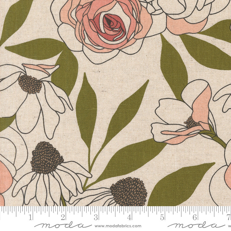 Botany Mochi Linen 11550-11L Paper 70% Cotton 30% Linen by Alli K Design for Moda