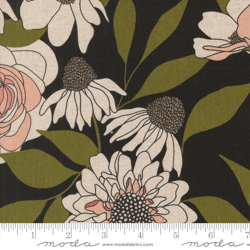 Botany Mochi Linen 11550-12L Ink 70% Cotton 30% Linen by Alli K Design for Moda