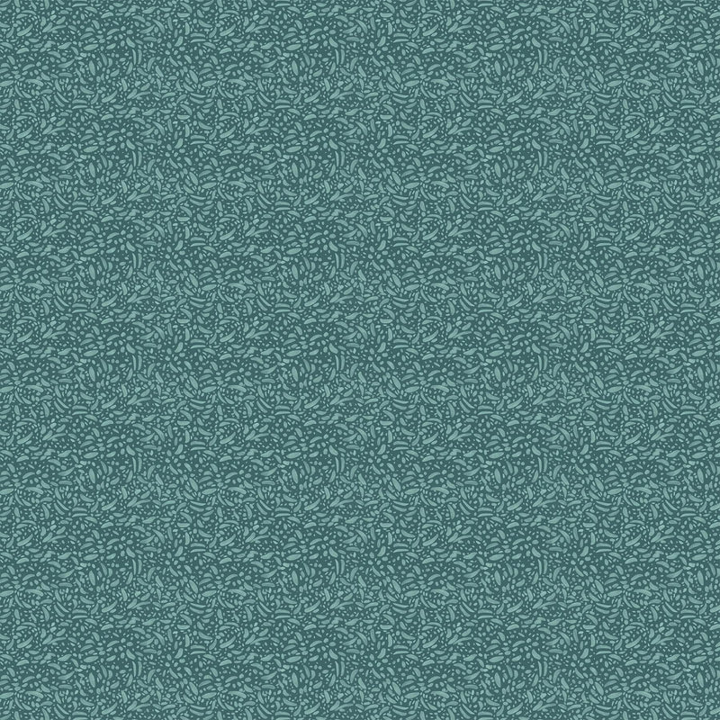 Thicket & Bramble 90750-62 Teal Petals by Jill Labieniec for FIGO Fabrics