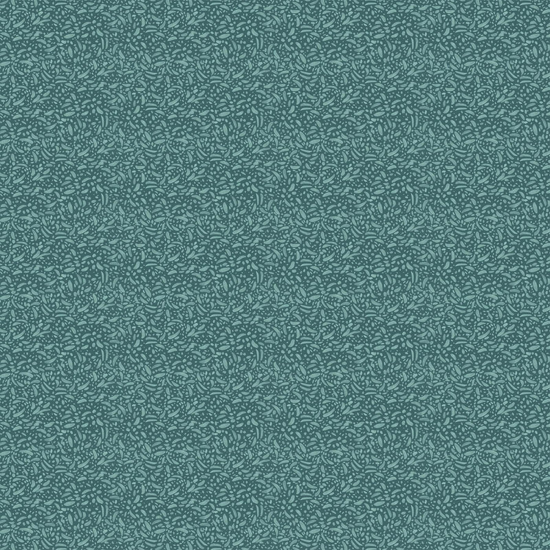 Thicket & Bramble 90750-62 Teal Petals by Jill Labieniec for FIGO Fabrics