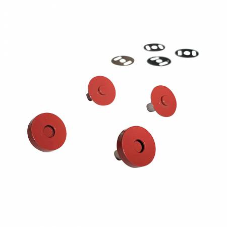 Sassafras Lane Magnetic Snaps 3/4" - Sets of Two Brick Red SASSKIT011B