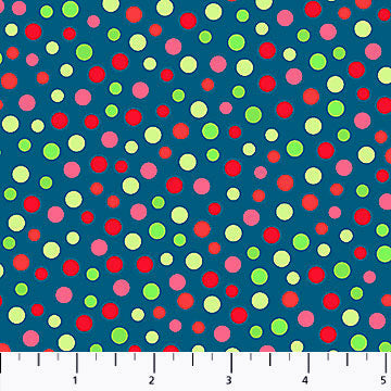 Bright Christmas 10152-63 Multi Holiday Dots by Patrick Lose Fabrics