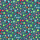 Bright Christmas 10157-63 Multi Trim the Tree by Patrick Lose Fabrics