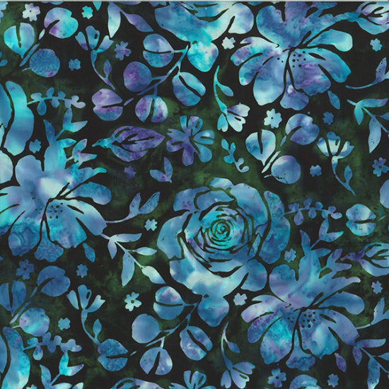 Brilliant Gems Batik V2533-216 Black Jade by Hoffman Fabrics