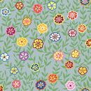 Busy Lizzy PWGP175.TURQUOISE by Kaffe Fassett for FreeSpirit