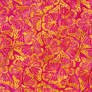 Butterfly Ballet Batik 112506145 Monarch Pink Raspberry by Island Batik