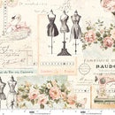 Buttons and Keepsakes 5354-22 Pink and Ecru Vintage Sewing by Frank Garcia for Blank Quilting Corp.