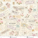 Buttons and Keepsakes 5360-22 Pink Labels Floral by Frank Garcia for Blank Quilting Corp.