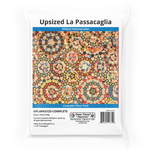Upsized La Passacaglia Complete Paper Piece Pack Willyne Hammerstein Paper Pieces  UPLAPAS125-COMPLETE