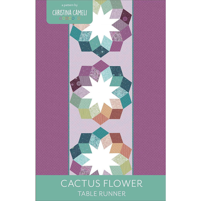 Cactus Flower Table Runner Pattern Christina Cameli CCCAC01