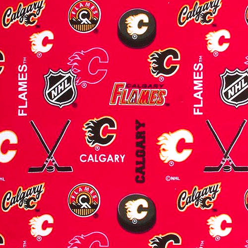 Calgary Flames Flannel 173FLA licensed to Sykel Enterprises