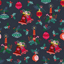 Candy Cane Christmas CANDY 2502 Bells and Candies by Helen Black for Dashwood Studio