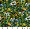 Canoe Lake DP29233-78 Trees Green Multi by Iosif Derecichei for Northcott