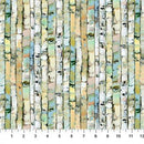 Canoe Lake DP29237-74 Stripe Lt Green Multi by Iosif Derecichei for Northcott