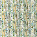 Canoe Lake DP29237-74 Stripe Lt Green Multi by Iosif Derecichei for Northcott