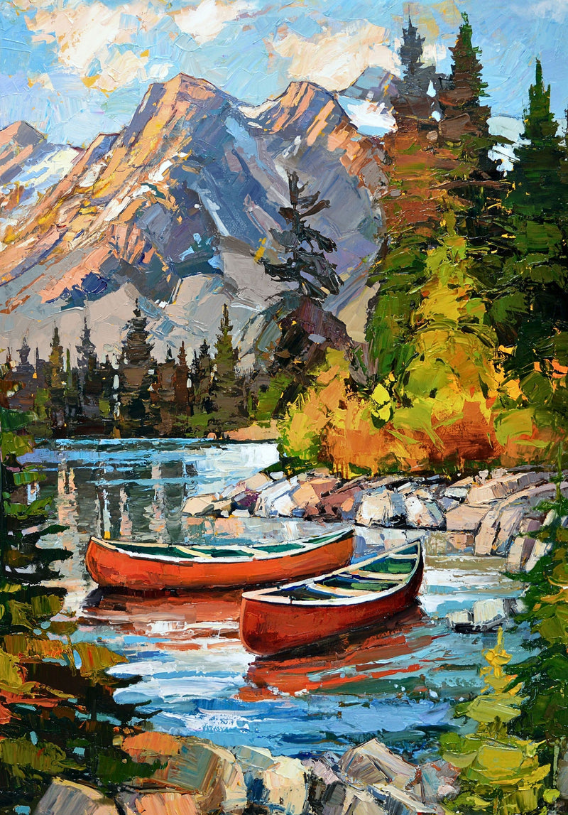 Canoe Lake Panel DP29230-44 Panel Blue Multi (Preorder/Prepay: Read de