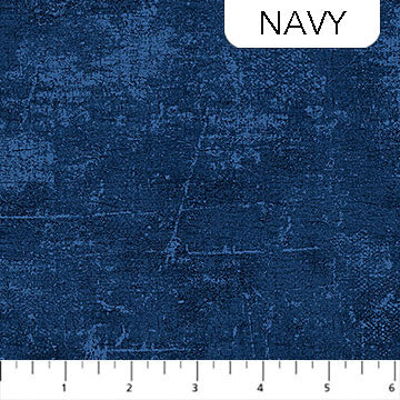Canvas 9030-49 Navy by Deborah Edwards for Northcott