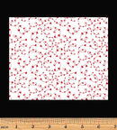 Caring Gnomes 14115-09 Swirling Hearts White by Andi Metz for Benartex