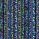 Cat Artistry 16735-99 Fractal Stripe Multi by Peggy Collins for Benartex
