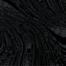 Cat Artistry 16737-90 Circled Swirl Black by Peggy Collins for Benartex