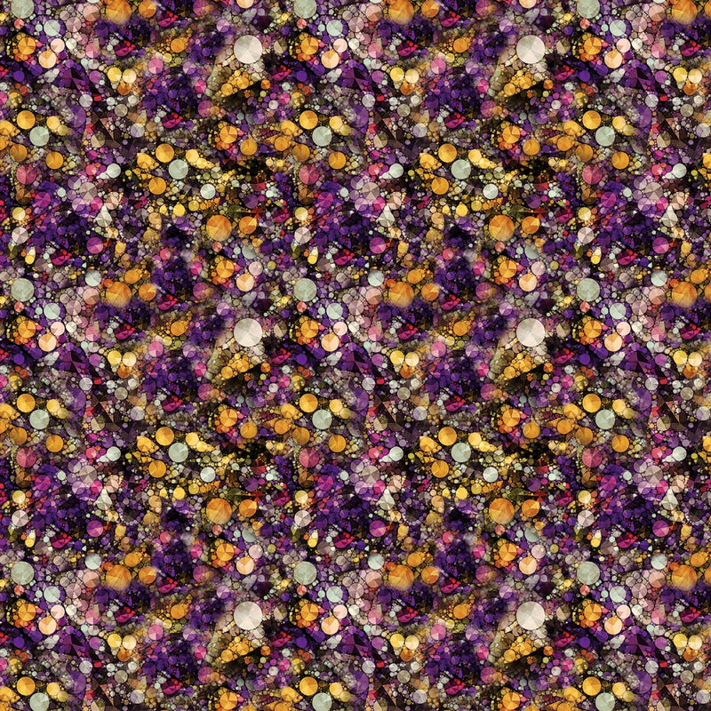 Cat Artistry 16738-63 Sparkle Purple/Multi by Peggy Collins for Benartex