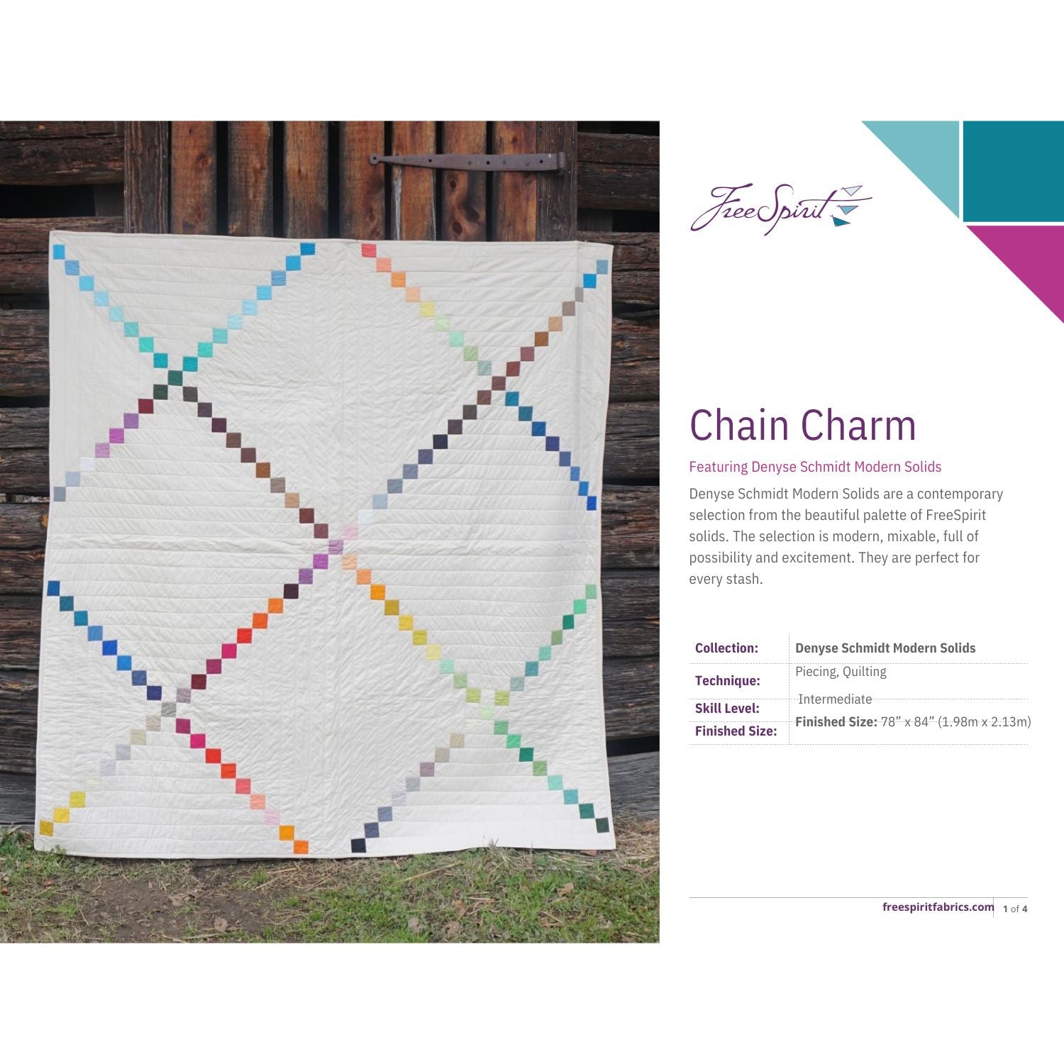 Chain Charm Free PDF Quilt Pattern