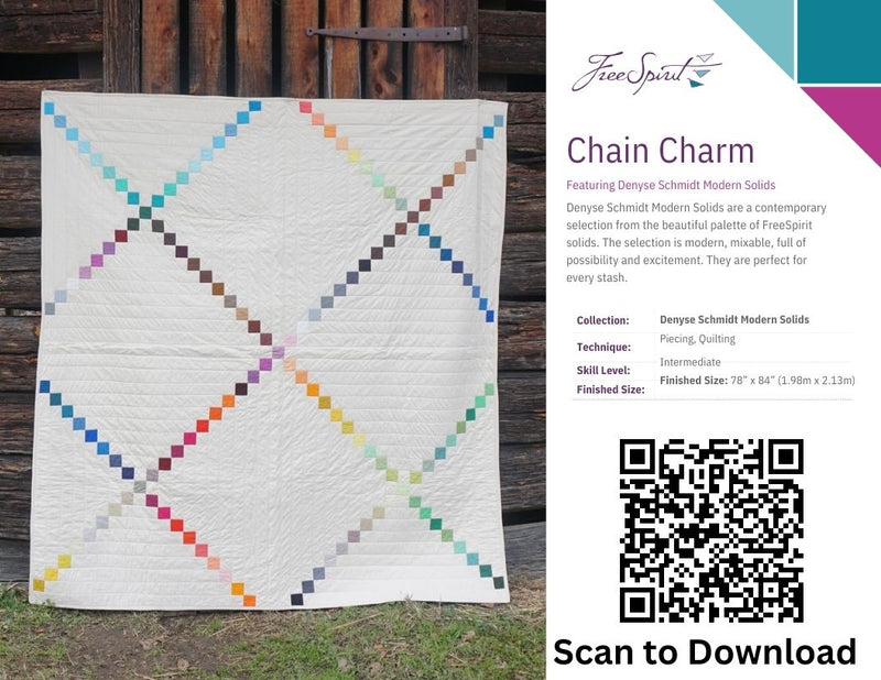 pattern picture of chain charm - a free quilt pattern