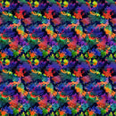 Chantal 3124-55 Purple Leaves by Satin Moon Designs for Blank Quilting