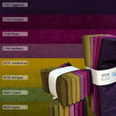 Cherrywood Hand Dyed Fabric 8-Step Fat Quarter Bundle Danbury Plum.